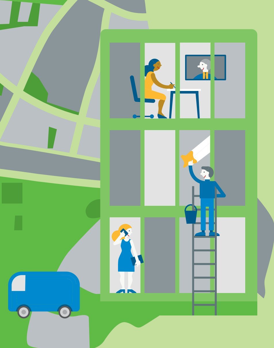 Illustration fra Vision 2029: En førende erhvervsby