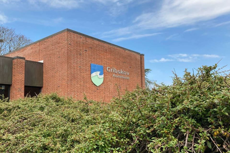 Gribskov Kommunes skilt på Rådhuset
