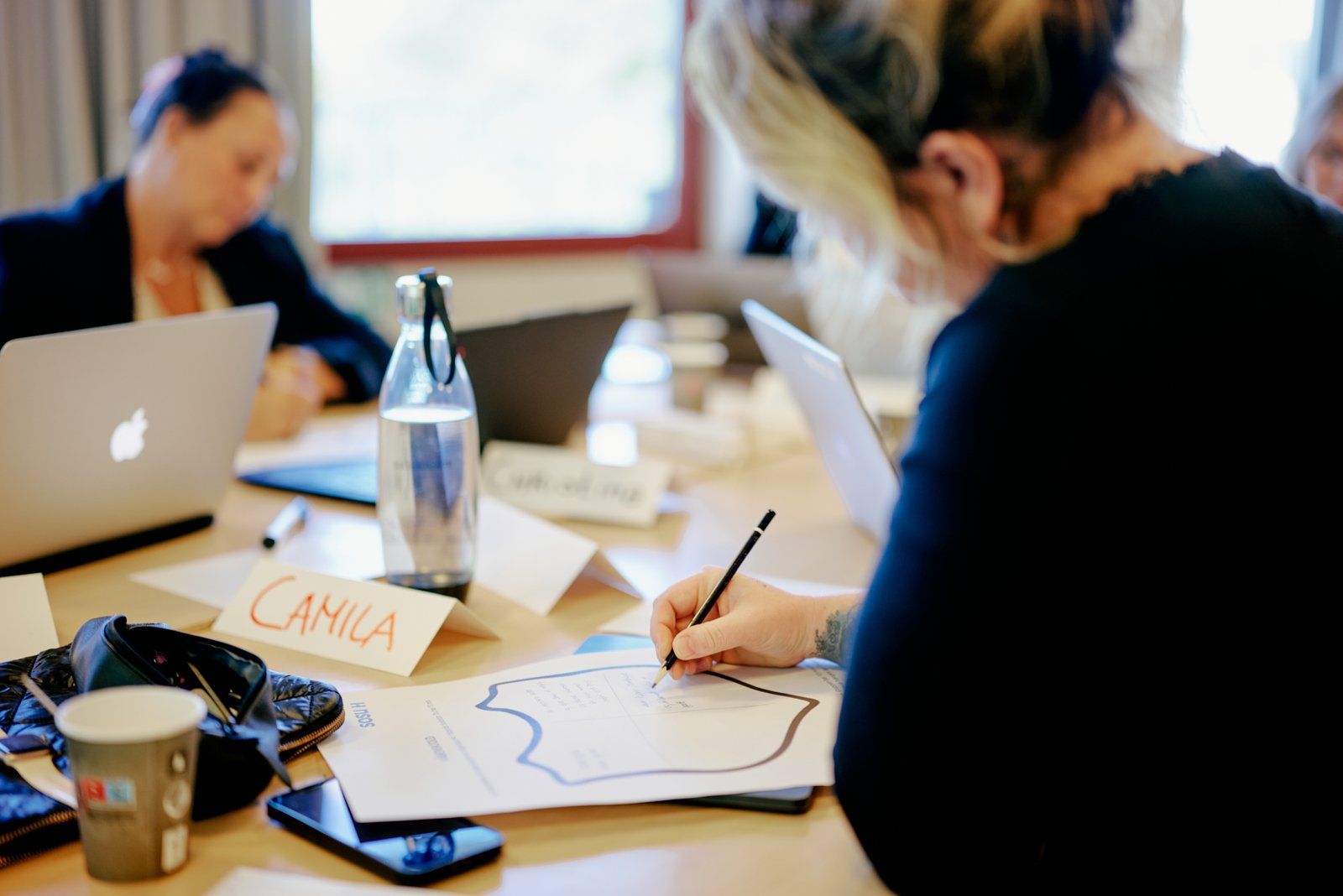 Medarbejdere hos SOSU H i dialog under en fælles workshop